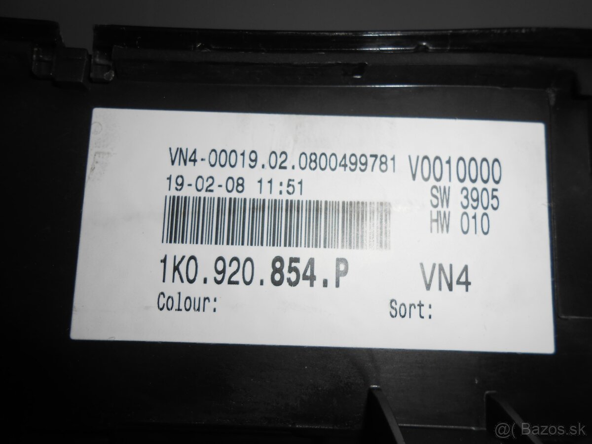 Budiky VW Golf V / benzinové, polodot / - 3