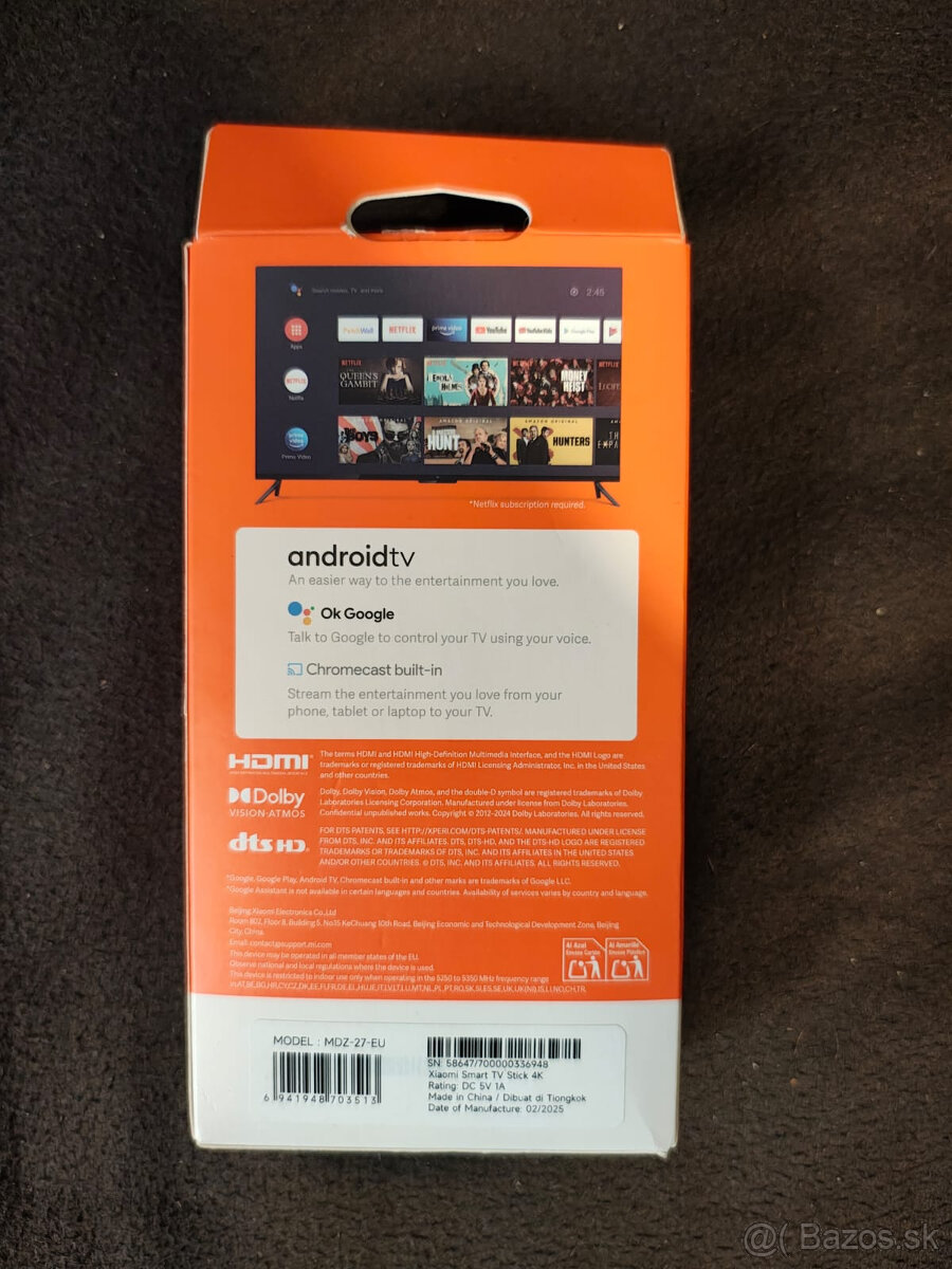 Multimediálne centrum Xiaomi Smart TV Stick 4K - 3