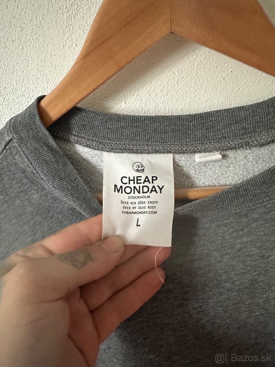 Cheap Monday Skull Crewneck mikina - 3