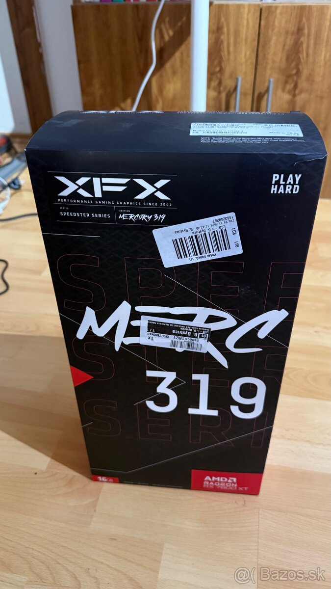 🎮 XFX RX 7800 XT MERC319 BLACK – 16 GB GDDR6 (v záruke) - 3