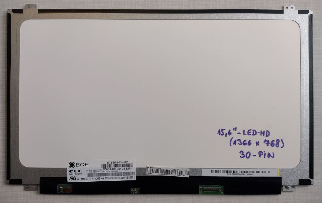 15,6" LED (1366x768) HD SLIM do notebooku, 30-pin - 3