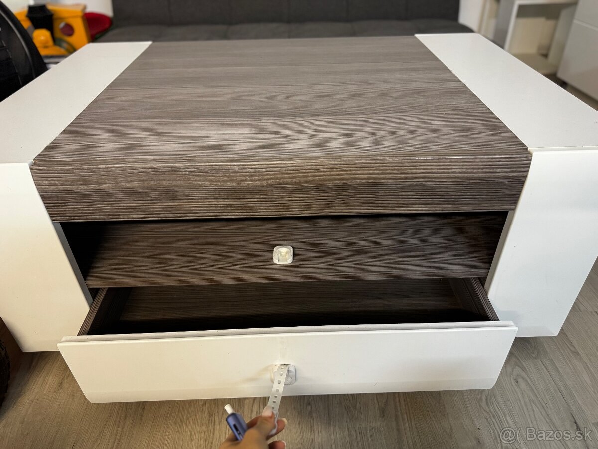 Konferenčný stolík masívny veľký / stolík - 3