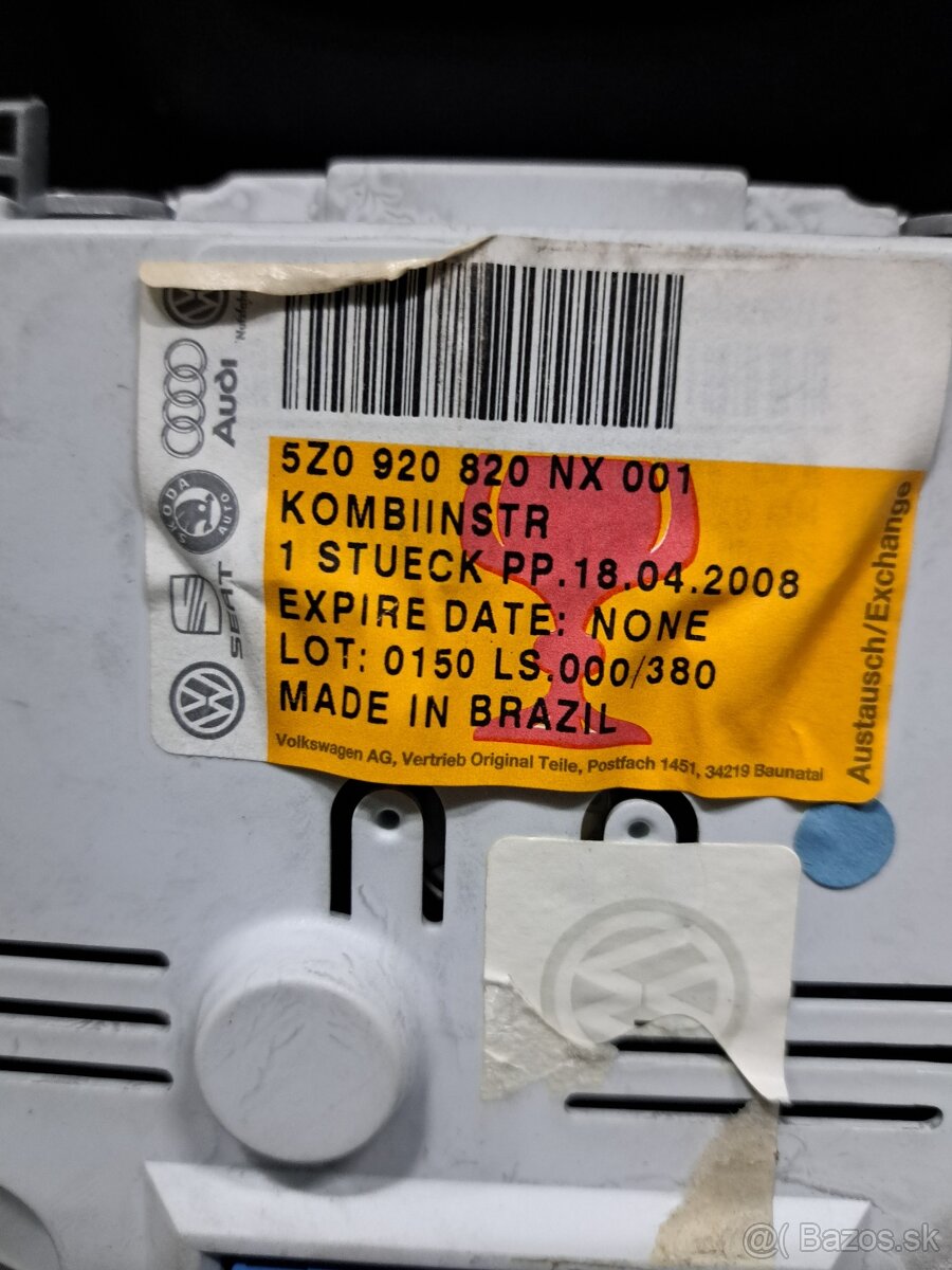 VW Fox 1.2 40kW budíky 5Z0 920 820 NX - 3