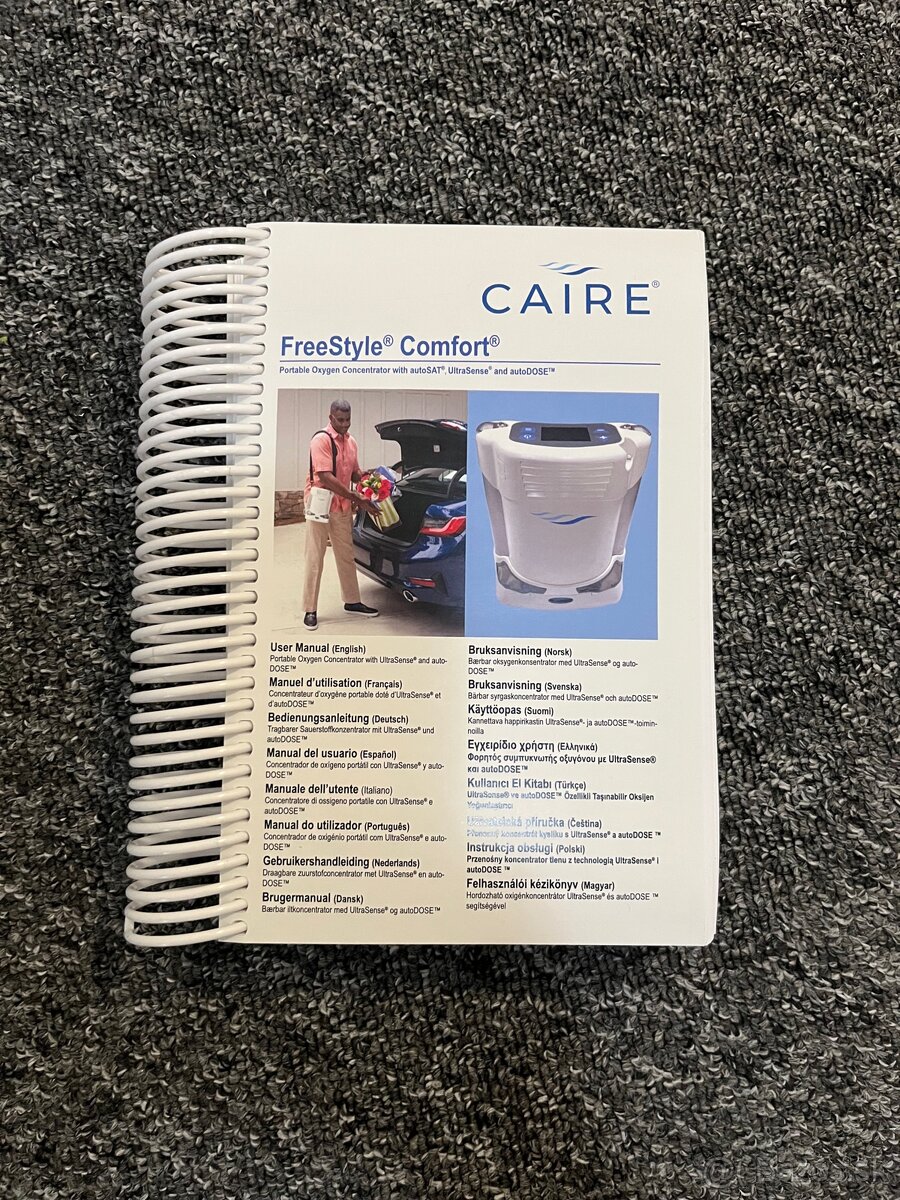 Prenosny kyslíkovy koncentrátor CAIRE - 3