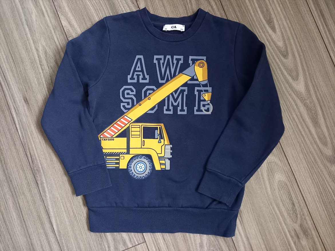 Mikina a autíčkom-top stav-veľkosť 134 - 3