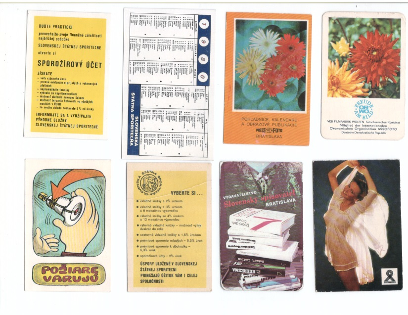 Staré vreckové kalendáriky - 3