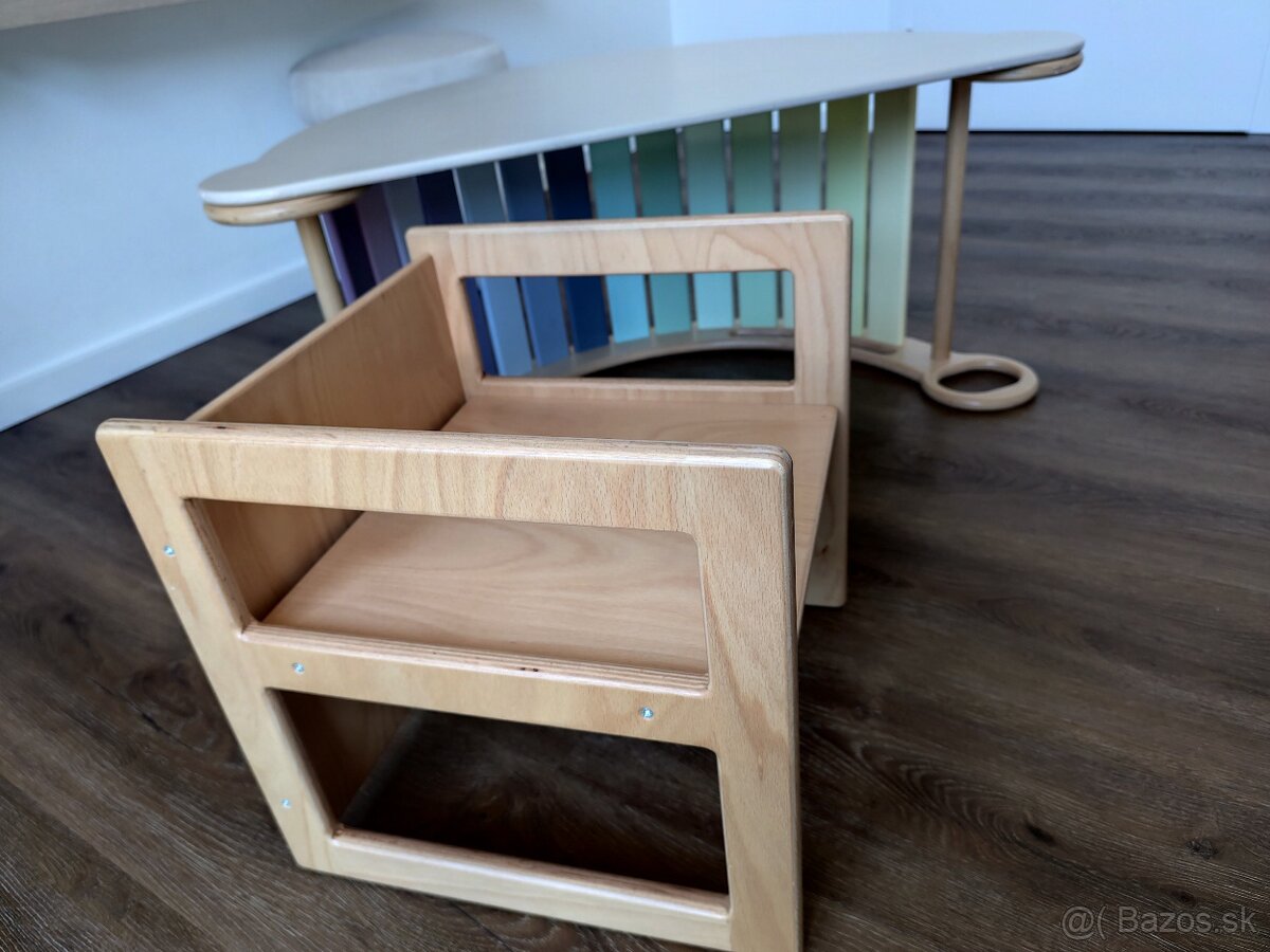 Multifunkčná hojdačka Emika so šmýkačkou,príslušenstvom - 3