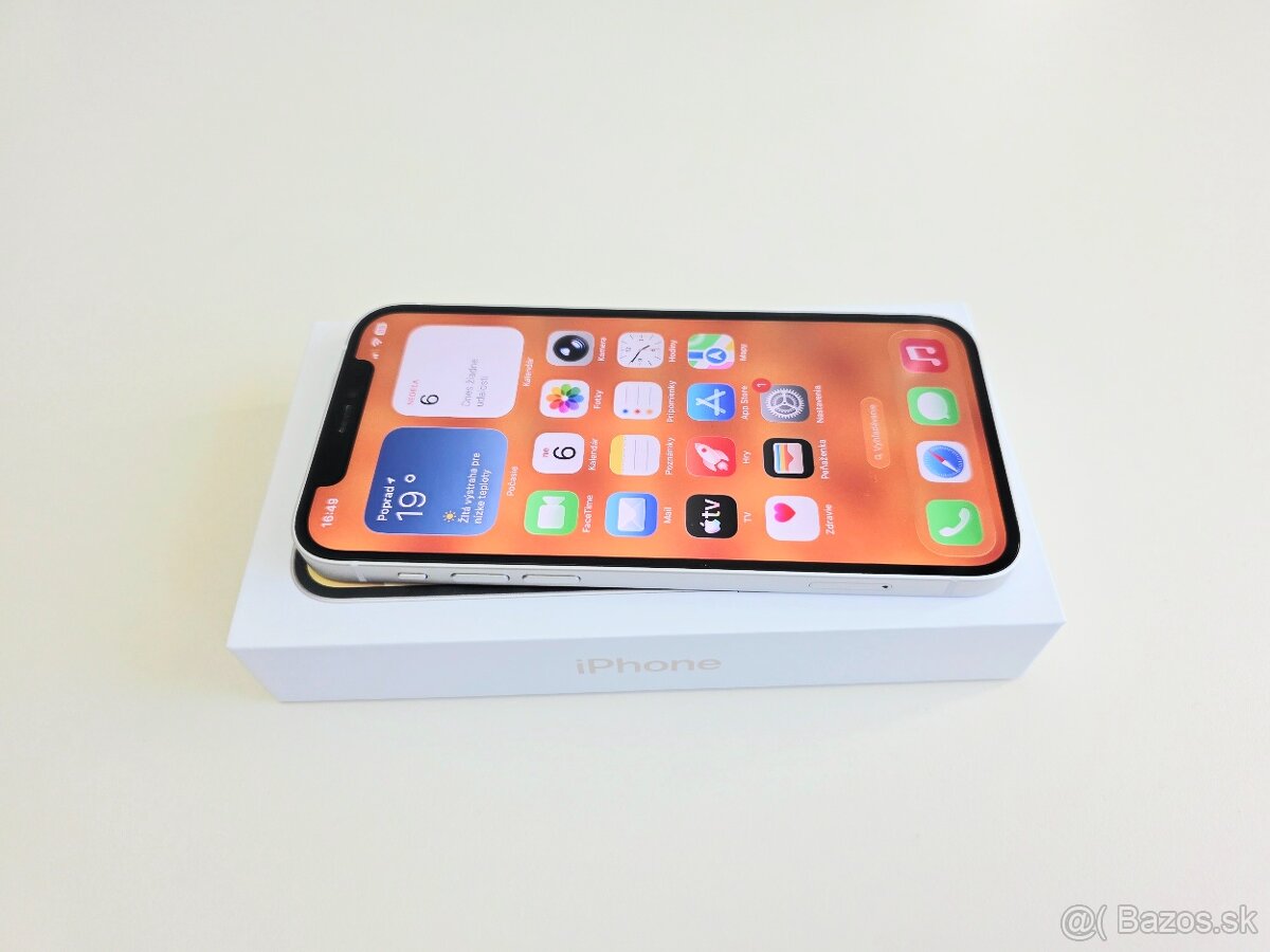 APPLE IPHONE 12 256GB WHITE,BATERKA 100% - 3