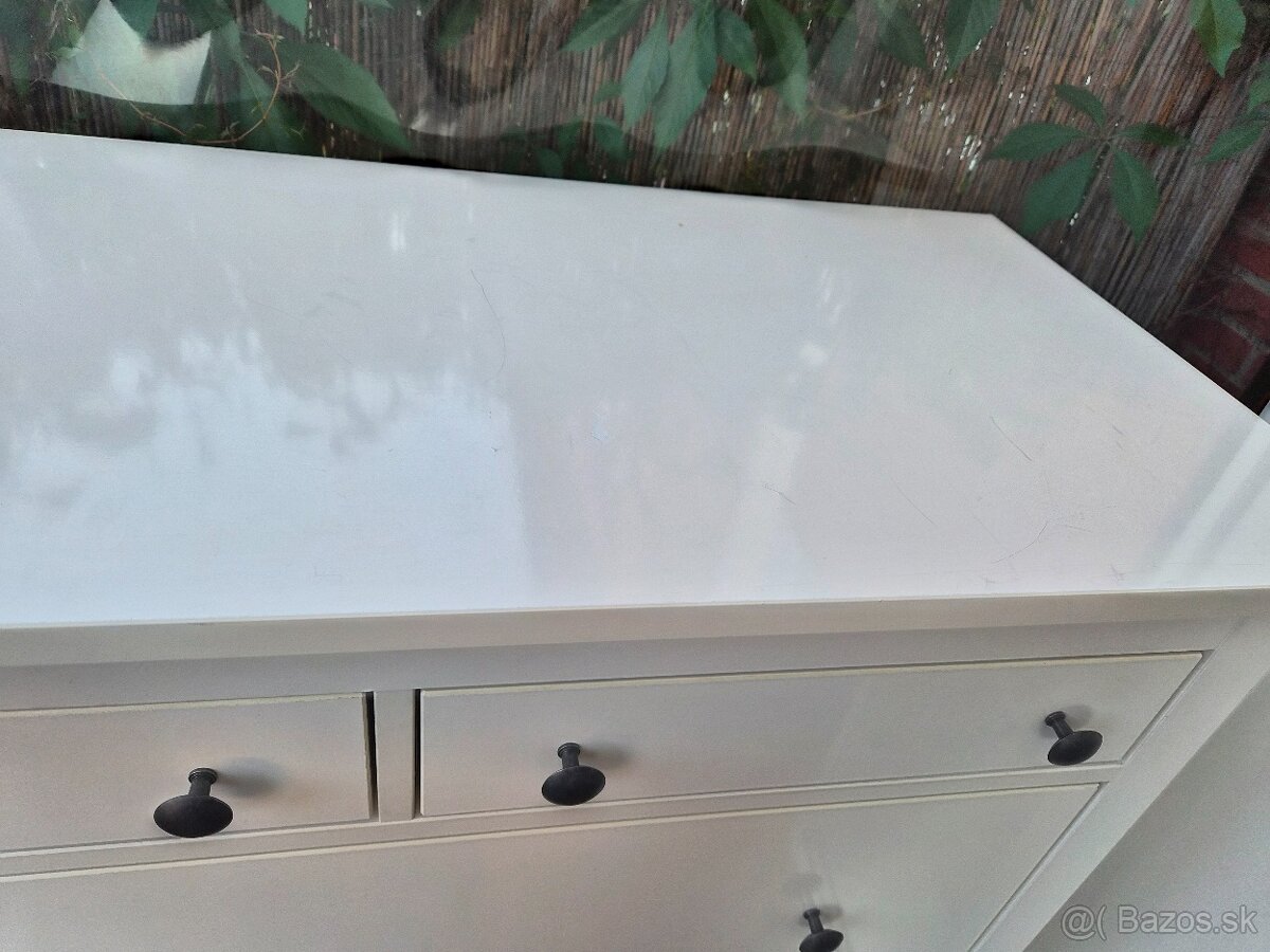 Komoda Hemnes, IKEA, biela - 3