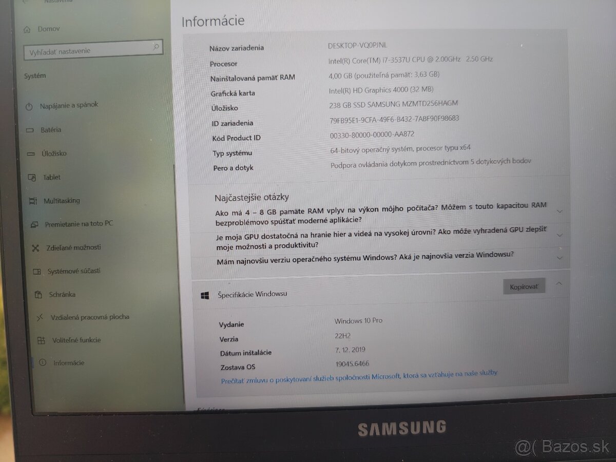 Ultrabook Samsung NP900X3E - 3