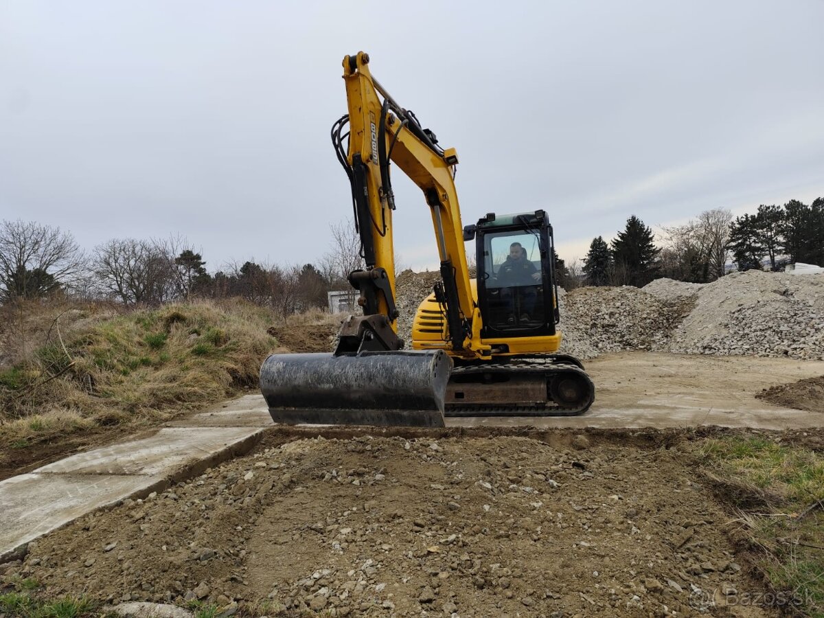 Bager JCB 8085. Klima, 2x lyžica, kosačka. - 3
