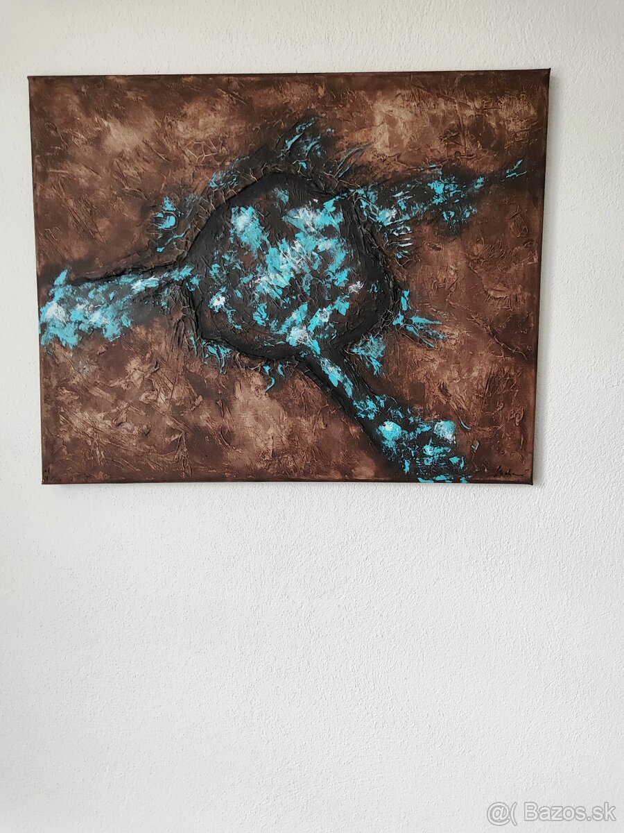Ručne maľovaný obraz akryl - 3