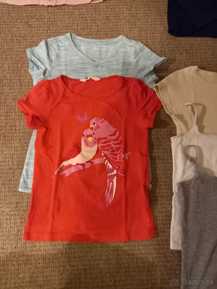 Dievčenské oblečenie veľ. 128 - BALÍK 9 ks - 3