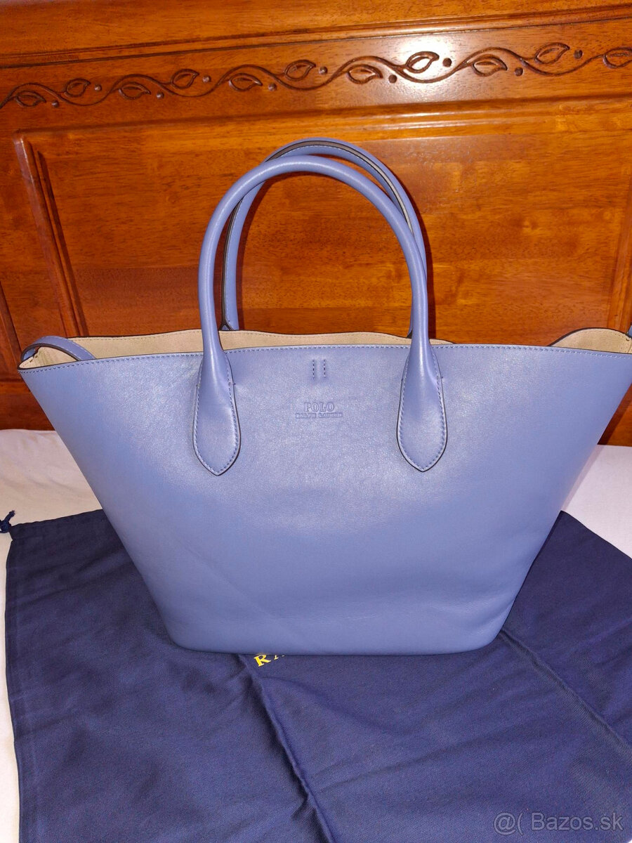 modrá kabelka polo ralph lauren - 3