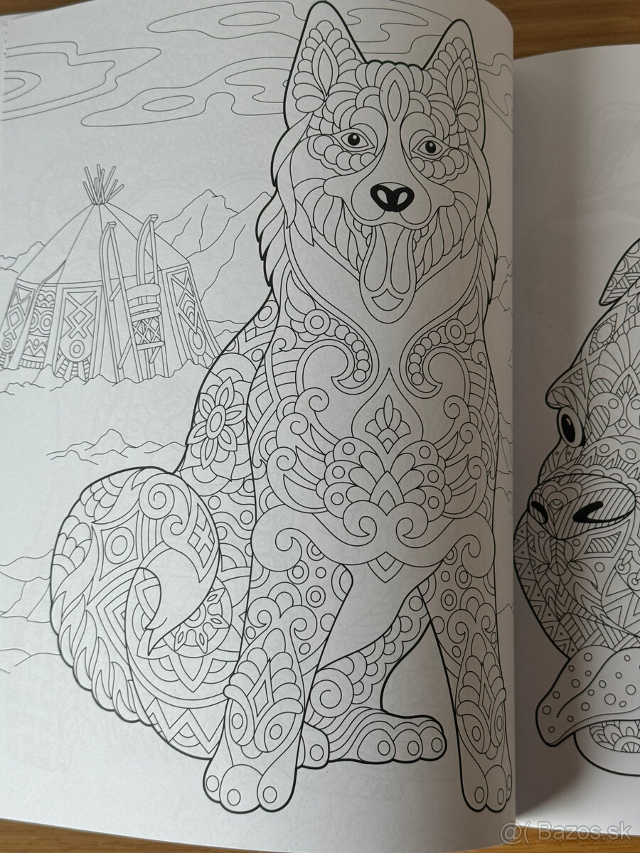 Antistresové omaľovánky - psy - 3