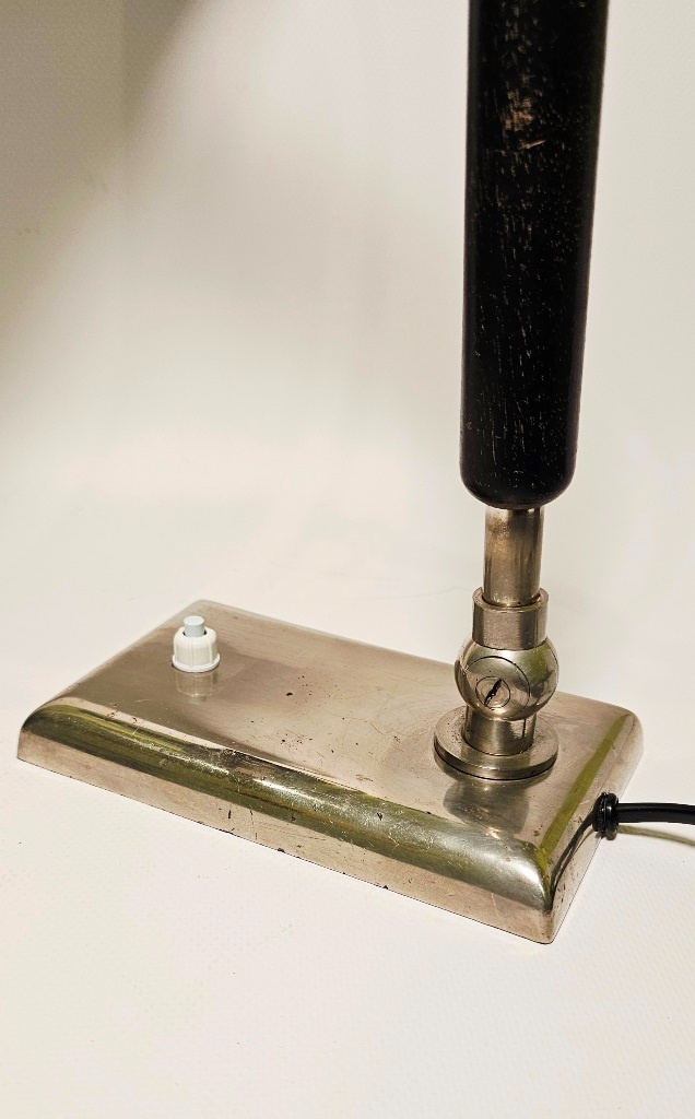 art deco chrómová stolná lampa - 3