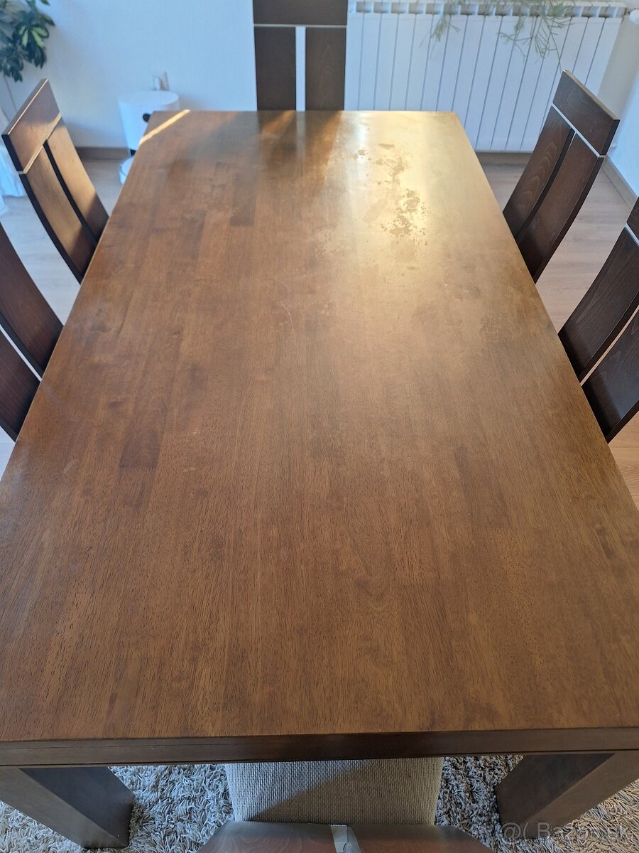 Veľký jedálenský stôl so 6 stoličkami - 3
