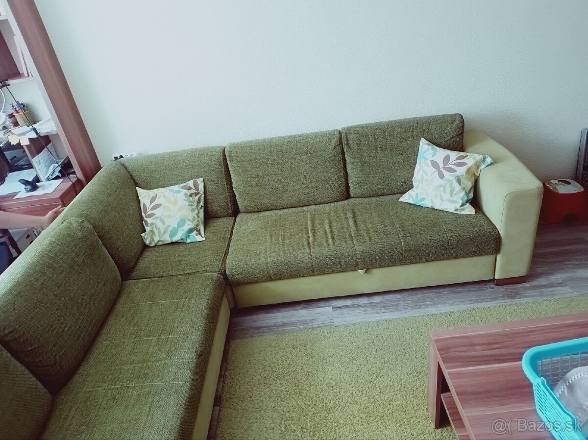 Predám rohový sedacia súprava, rohový gauč. - 3