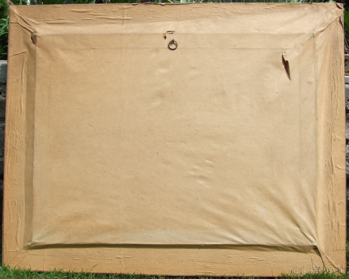 obraz olej na platne Viski Janos, BÝKY - 3