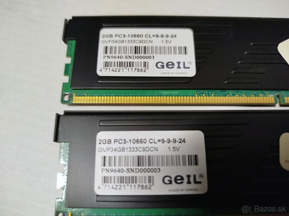 DDR3 4GB /2x 2GB/ 1333MHz GEIL Value Plus - 3