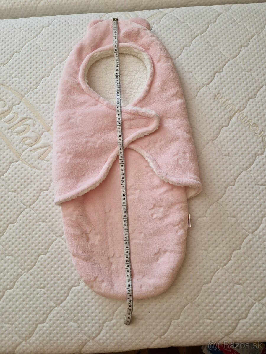 Ružová zavinovačka s kapucňou - 3