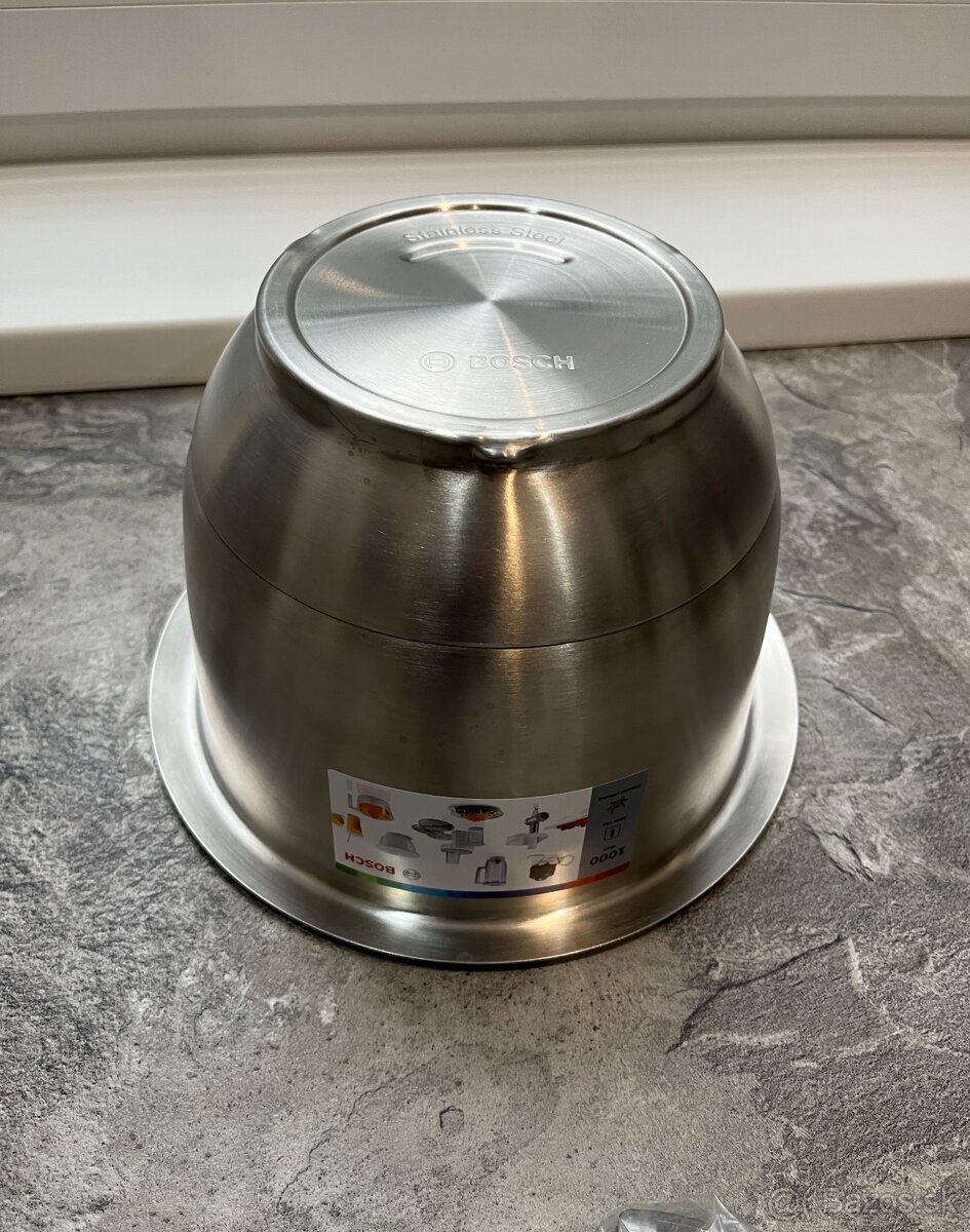 Nerezová misa na miešanie a kryt Bosch MUZ5ER2 Nová mum 5 - 3