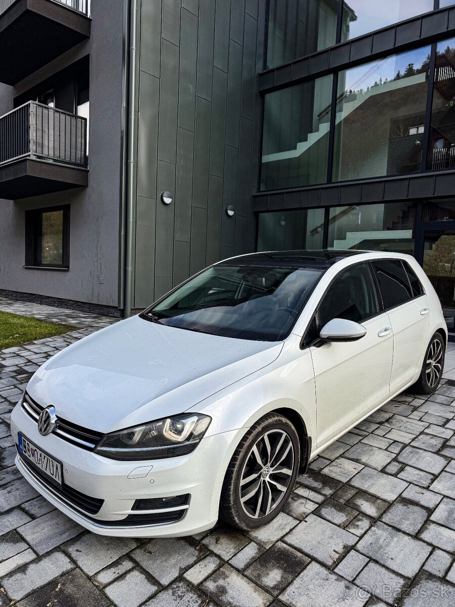Volkswagen Golf VII 2.0 TDi 110KW 4x4 biela perleť,panoráma - 3