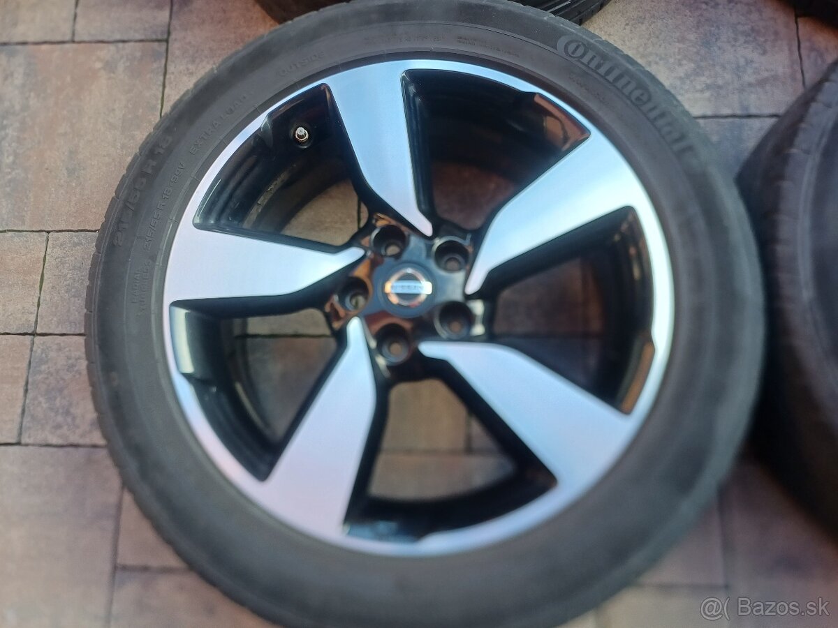 Predám original hliníkové disky Nissan/Dacia-- R18, 5x114,3 - 3