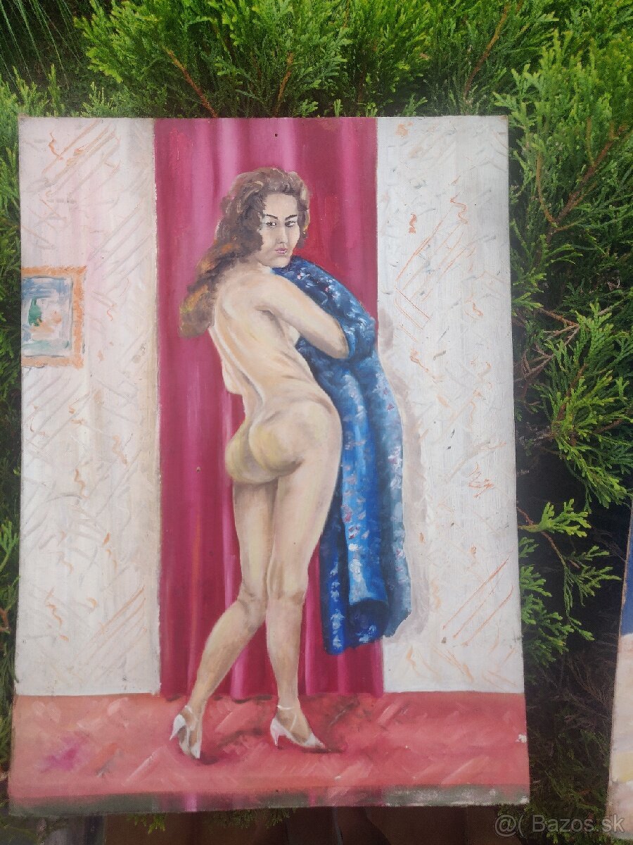 Olejomaľby ženy z roku 1970 - 3