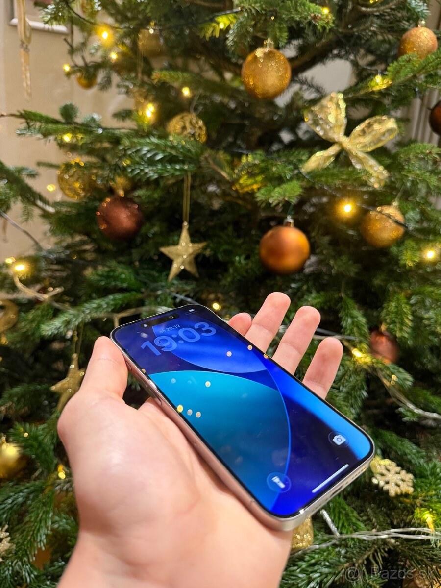 iPhone 15 PRO 256GB NATURAL TITANIUM 87% BATÉRIA TOP STAV - 3