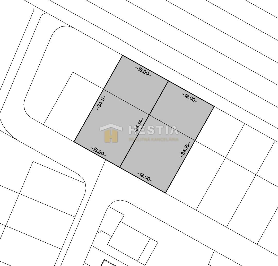 REZERVOVANÉ 2 stavebné pozemky 614 m2 v novo-vybudovanej lok - 3