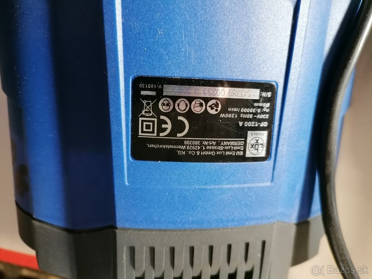 Horná fréza ručná na drevo,, LUX-TOOLS,, - 50€ - 3