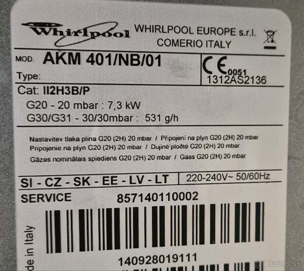 Plynová varná doska Whirpool - 3