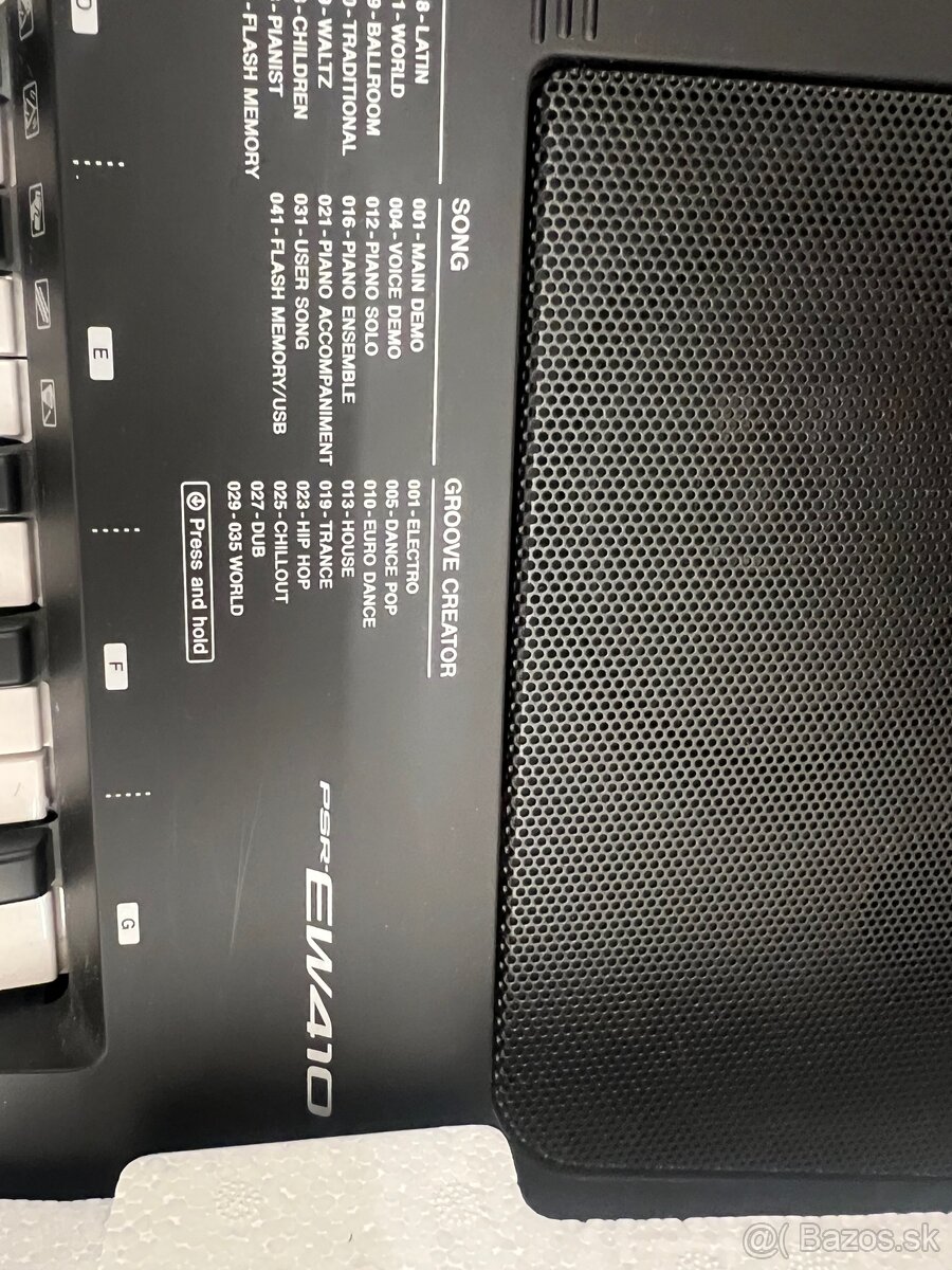 digitálny kláves Yamaha PSR-EW410 - 3