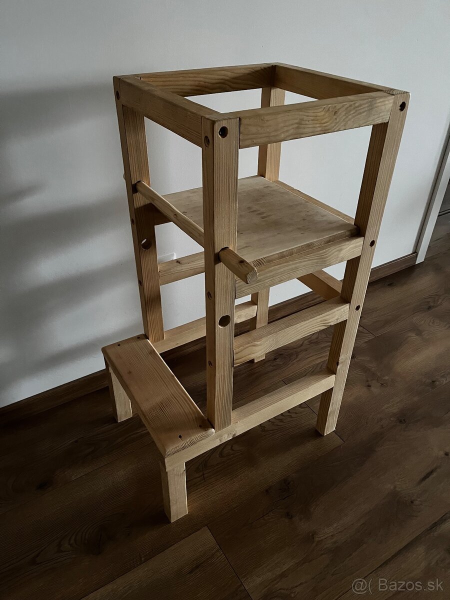 Drevená učiaca veža pre deti - 3