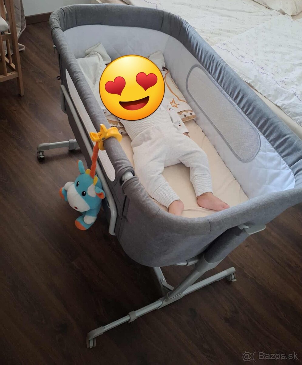 Polohovatelna prenosná postieľka Feedo - 3