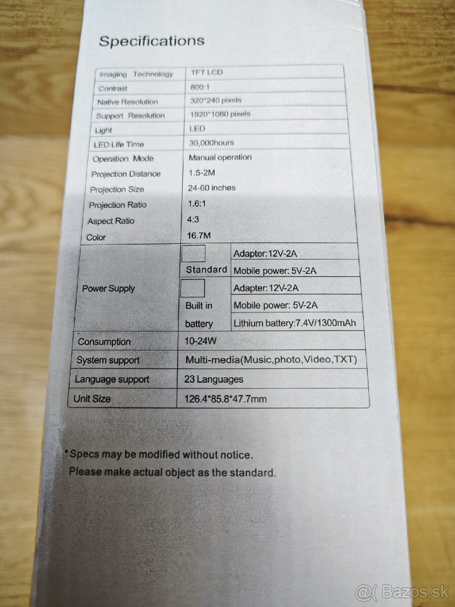 Nový LED projektor s HDMI a ovládaním - 3