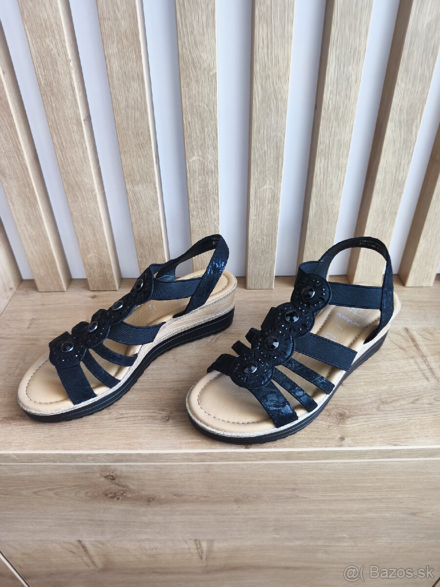 Dámske sandále, čierne - 3