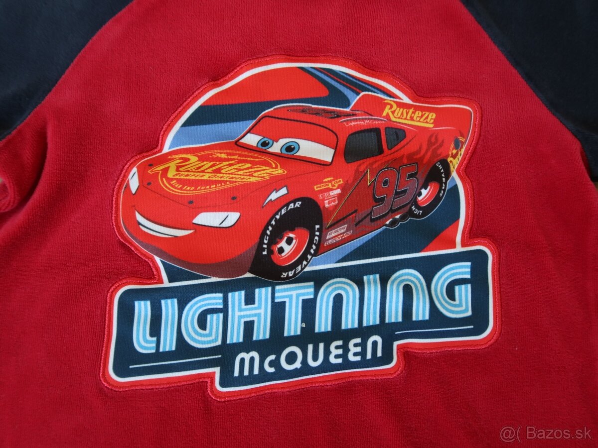 TEPLÉ pyžamo / pyžamko C&A 110 (4-5 r.) - McQueen TOP STAV - 3