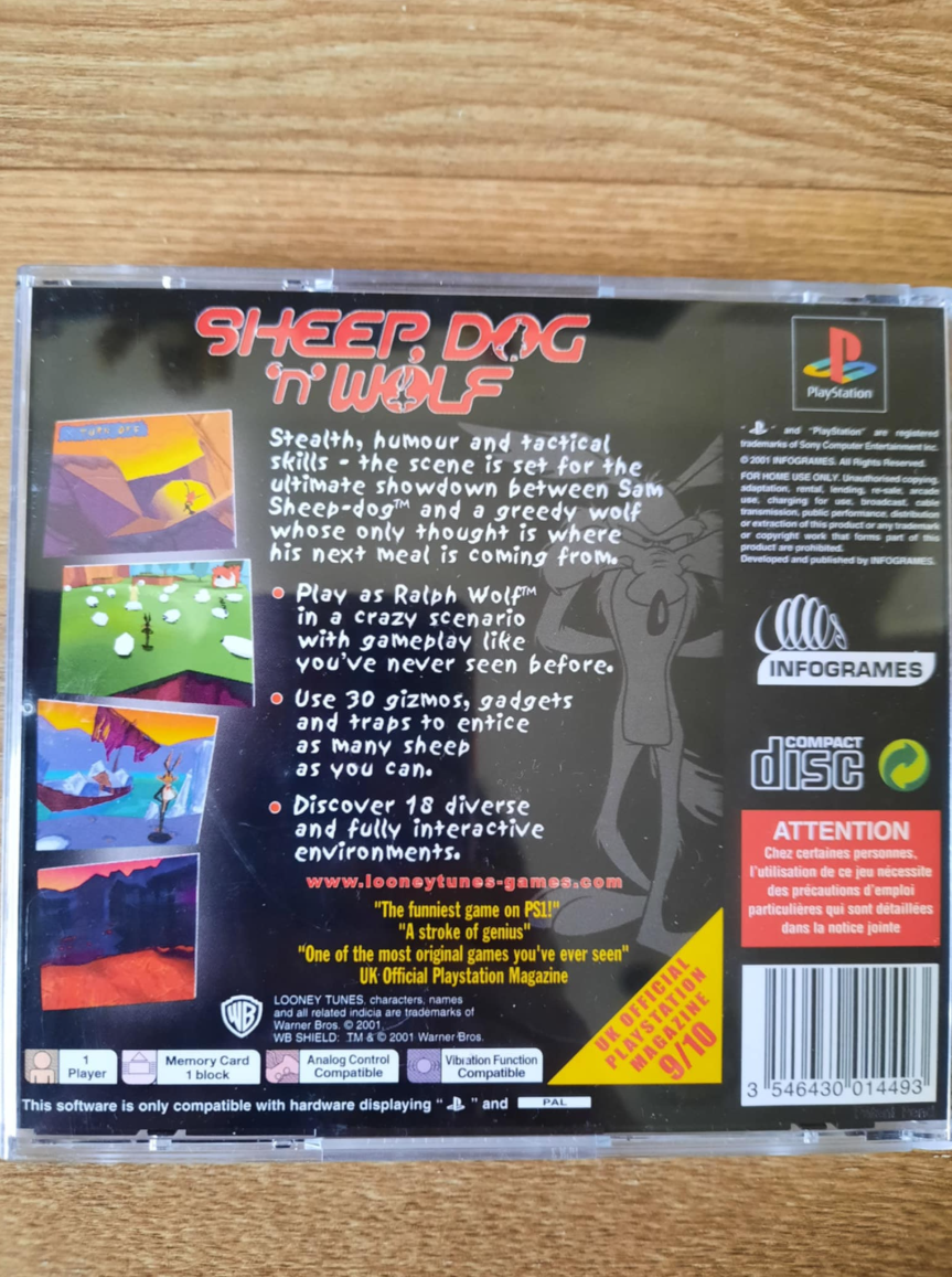 Sheep, Dog 'n' Wolf PAL PLAYSTATION 1 PS ONE PSX PS 1 - 3
