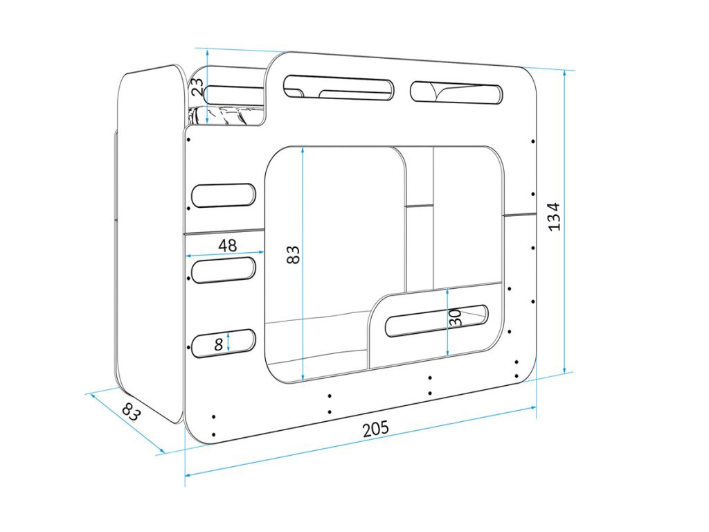 Detska poschodova postel - 3