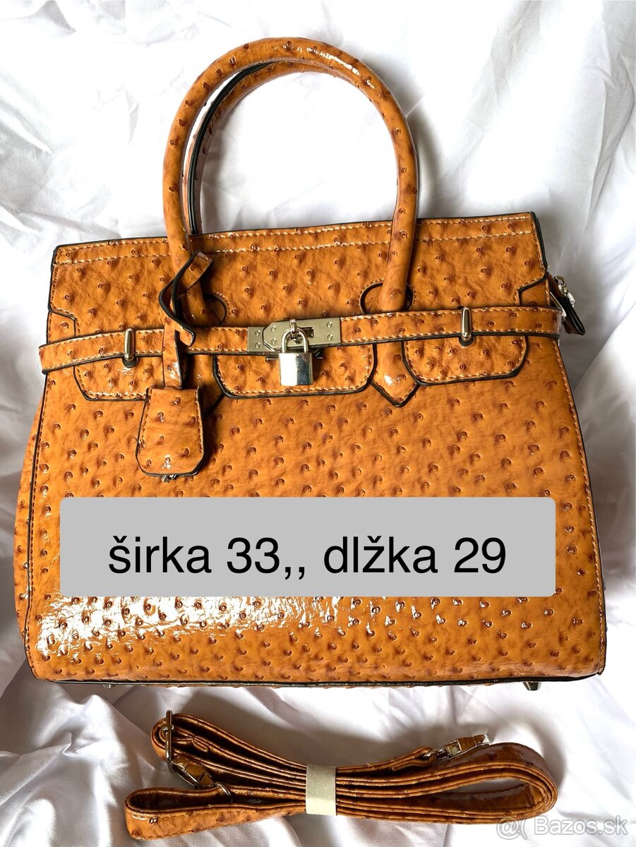 Laková hnedá kabelka - 3