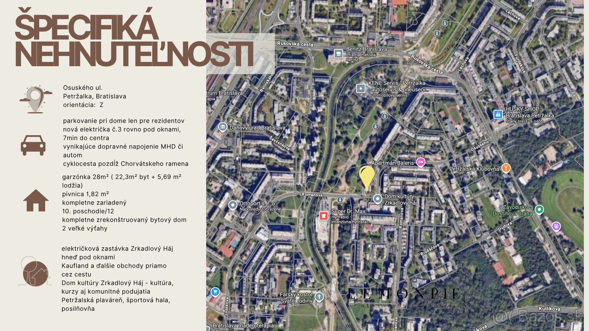 NA PREDAJ GARZÓNKA S VEĽKOU LODŽIOU NA OSUSKÉHO V PETRŽALKE - 3