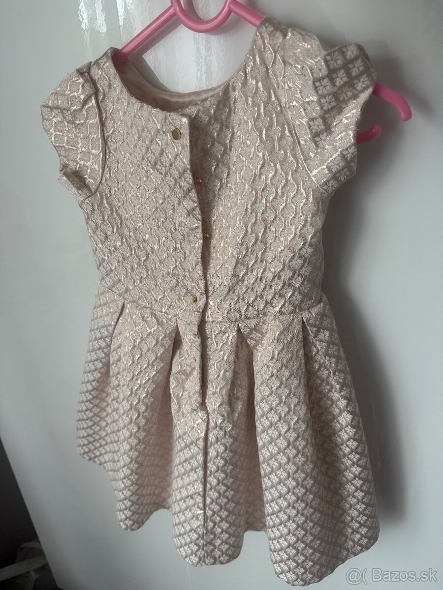 Zlaté spoločenské šaty pre malé princezné v.92 CoolClub - 3