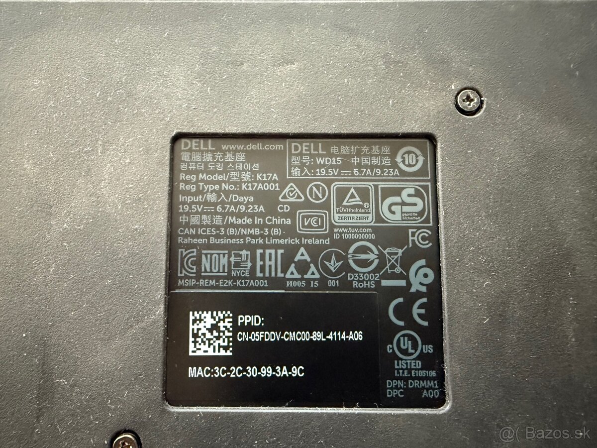 Predam Dell WD15 dockovaciu stanicu - 3