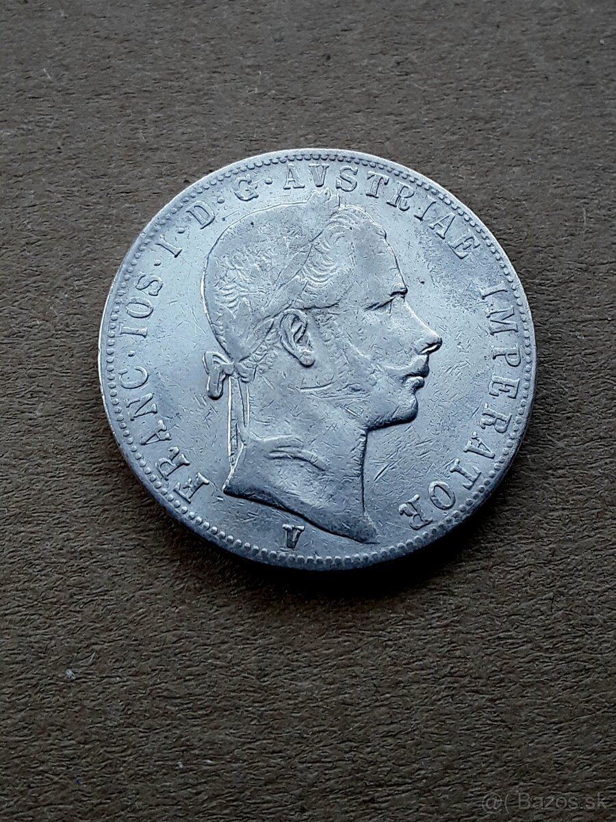 Zlatnik 1862 V, vzacny - 3