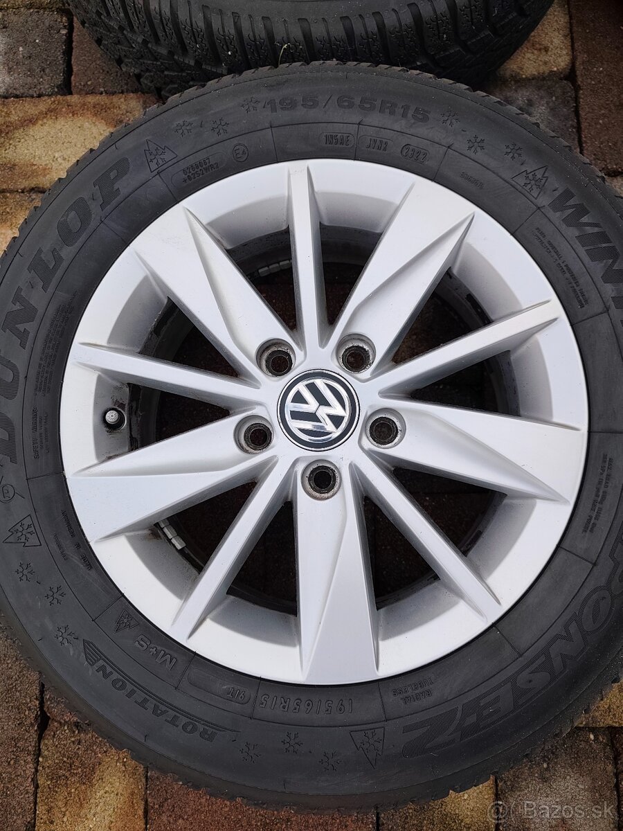 5x112 R15 - 195/65 Zimná komplet sada disky + pneumatiky - 3