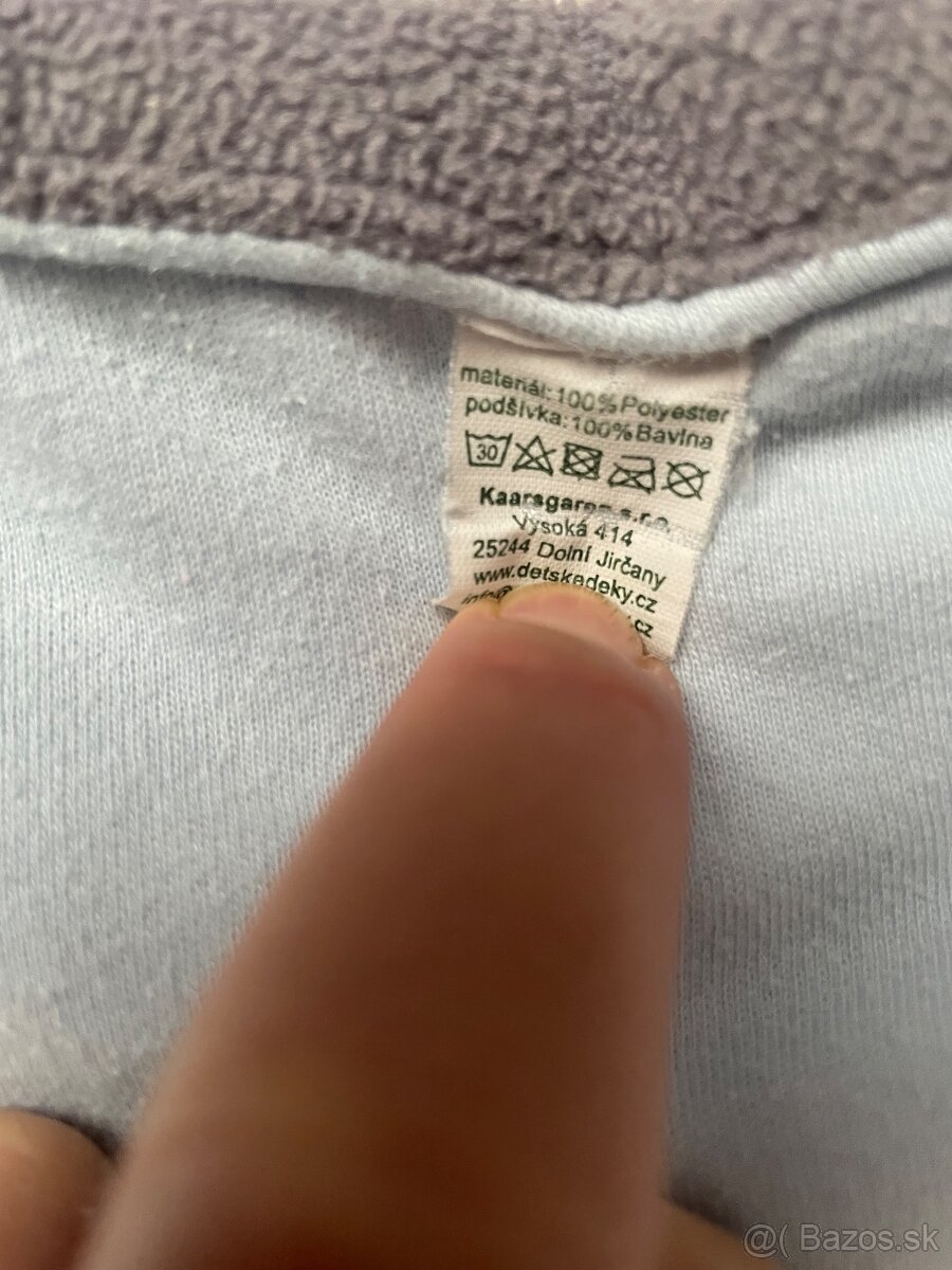 Obojstanná zateplená detská deka - 3