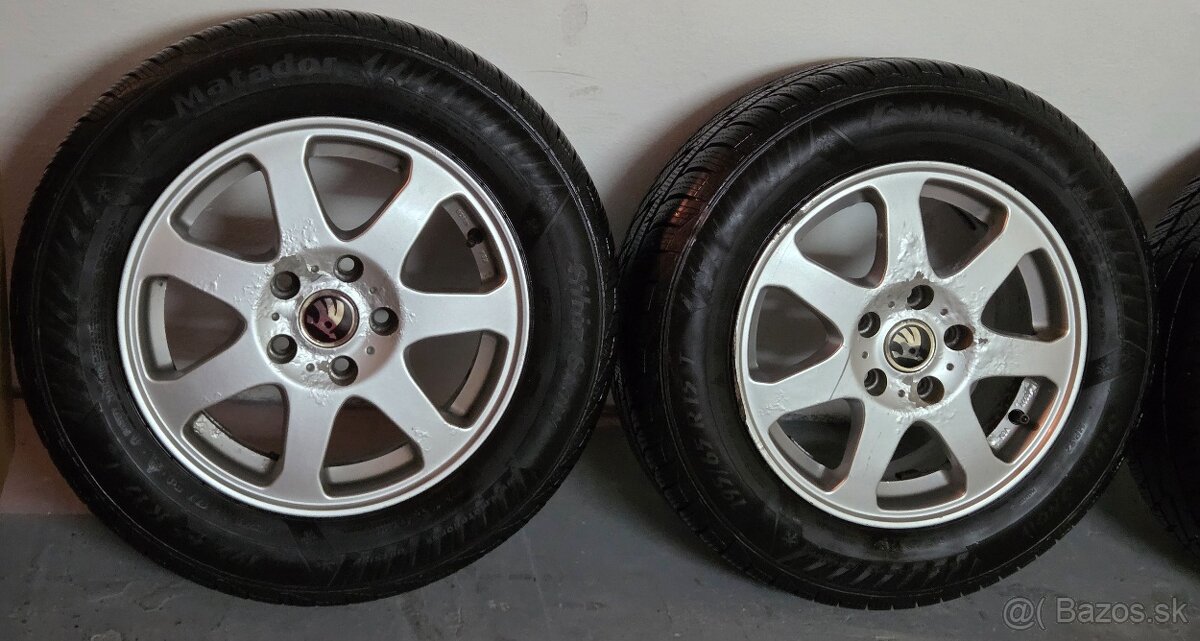Elektrony skoda 5x112 r15 zimne pneu 195/65 r15 - 3