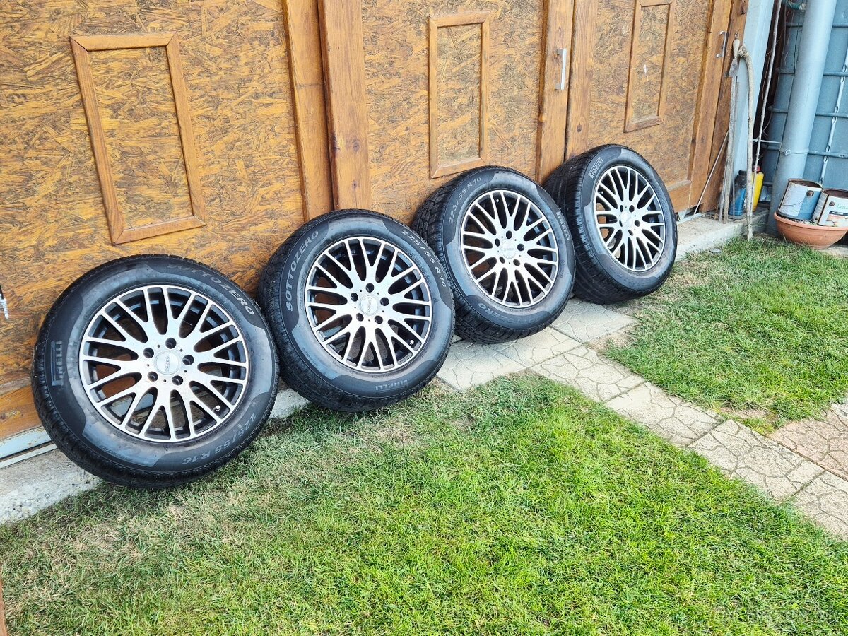 Hliníkové disky R16 5x112 zimné gumy - 3